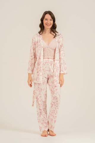 Arnetta Kadın Roses Krem Braletli Pijama Takımı Ar3746-s-v1 Ar3746-s-v1 Pembe