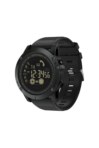 Tenfowee Pr1-2 Spor Kol Saati: Bluetooth Adımlar Sayaçlı, 5atm Su Geçirmez, Siyah Dijital Tasarım