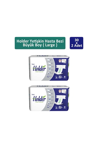 Holder Yetişkin Hasta Bezi Büyük Boy L 2 x 30'lu