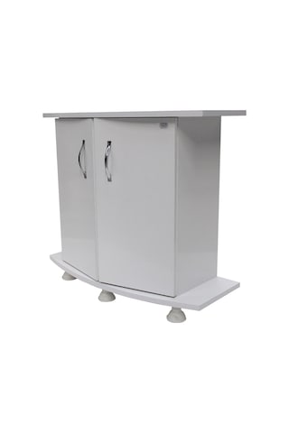 Kanki Pet Mdf Bombeli Akvaryum Sehpa Beyaz 100 CM