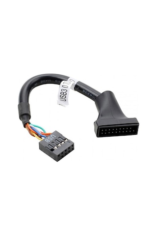 Usb 3.0 19 Pin Erkek To 9 Pin Usb 2.0 Dişi Çevirici Kablo 15cm