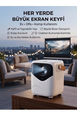 Projeksiyon Cihazı Film Dizi Oyun Wifi Destekli