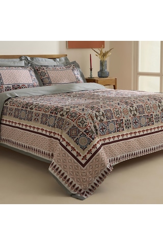 Karaca Home Tessera %100 Pamuk Çift Kişilik Nevresim Takımı Mint Mint
