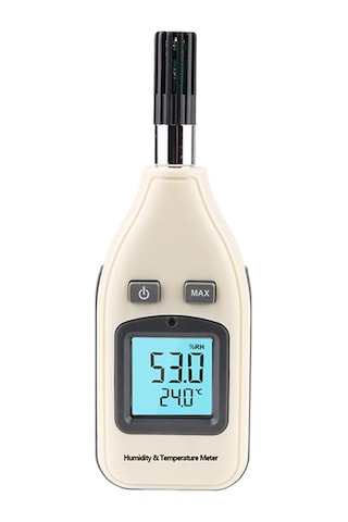 Benetech Gm1362 1.45 İnç Ekran Dijital Nem Ve Sıcaklık Ölçer Beyaz