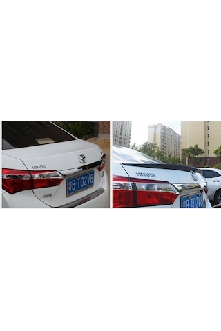 Toyota Corolla Uyumlu Bagaj Üstü Spoiler 2013+ Siyah Boyalı
