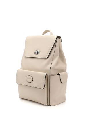 Gönderir Bej Antik Hakiki Deri El Ve Sırt Çantası Bej