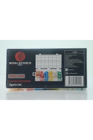 Worldforce 120 Parça Sigorta Seti Oto Sigorta Seti Standard Boy N11.1171