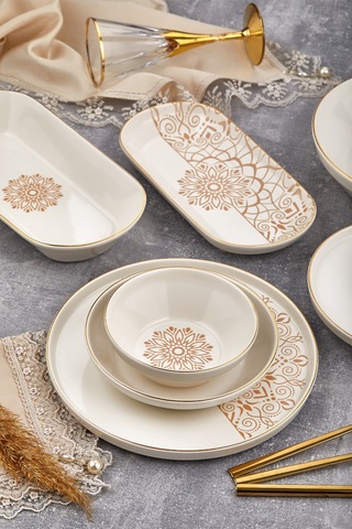 Taç Laterna Vicenza 53 Parça 12 Kişilik Porselen Yemek Takımı