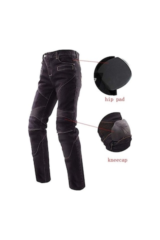 Prosev P-050 Black Kevlar-Kot Motosiklet Pantolonu