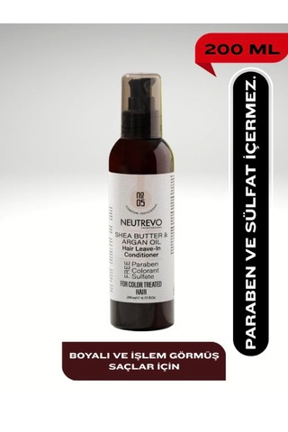 Neutrevo Professional No:5 Argan Serisi İpeksi Parlaklık Saç Durulanmayan Saç Bakım Kremi 200 Ml