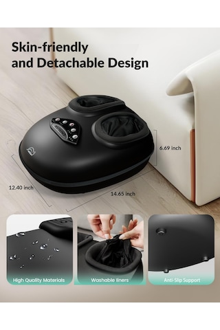 Snailax Isı İle Ayak Masajı, Shiatsu Ayak Masajı Derin Yoğurma, Sıkıştırma, Çoklu Modlar Ve Ev Ofis Kullanımı İçin Ayarlanabilir Yoğunluk, Kadın Erkek İçin Hediyeler, Doğum Günü Hediyesi