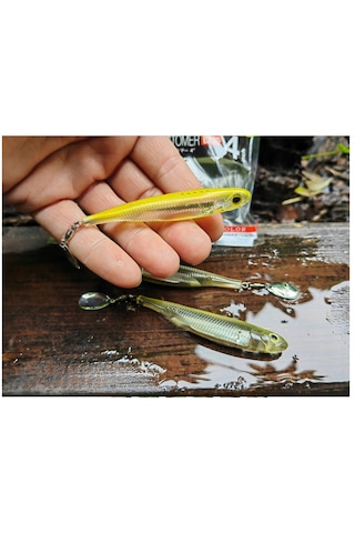Fish Arrow Flash J Spin Elastomer 10cm 4'' 06 Deadly Smelt Silver Silikon Balık 3 Adet