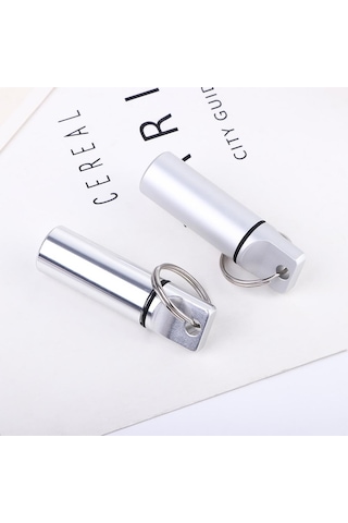 Alüminyum Çok İşlevli Açık Hava Tablet Kabı Kulak Tıkacı Kutusu Vitn Kapsül Hap Kutusu Anahtarlık Hap Saklama Kutusu Hap Şişesi Mat Gümüş,