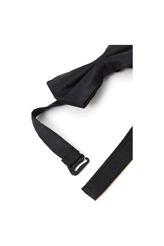 Siyah Ayarlanabilir Saten Desenli Bebek Ve Çocuk Papyonu Siyah