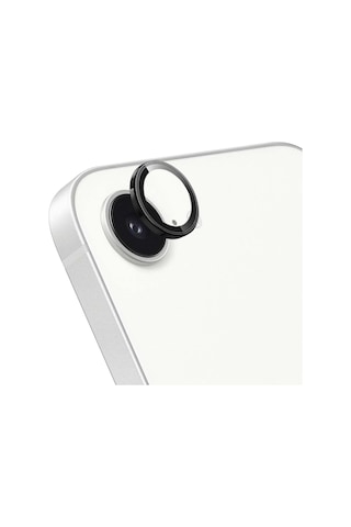 Microsonic Apple Uyumlu iPhone 17e Tekli Kamera Lens Koruma Camı Siyah