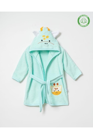 Zürafalı Bornoz Mint Mint