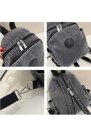 Tongxida Xy-628 Mavi Denim Kot Omuz Sırt Çantası Mavi