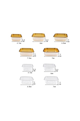 100 Adet Ay Keki Tepsisi Yumurta Çiçeği Crisptray Altın 7,5x3cm 7,5x3cm Altın 7,5x3cm-7,5x3cm Diğer