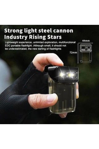 Maoyaya Yüksek Parlaklık Edc El Feneri 90 Derece Dönebilir Mini Fener 6 Modelli