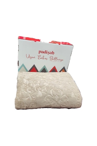 Padişah Emboss Çift Kişilik Battaniye Vizon Çok Renkli