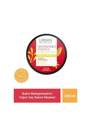 Twisted Curls Hibiscus & Shea Butter Bukle Belirginleştirici Yoğun Saç Bakım Maskesi 230ml