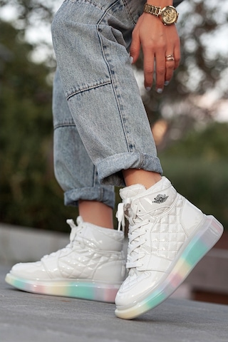 Khayt Fashion Sport Air Color Kadın Günlük Ayakkabı Bot Bej