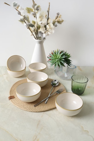 Keramika Bronze Bloom Bulut Kase 12 Cm 6 Adet 22928 Çok Renkli