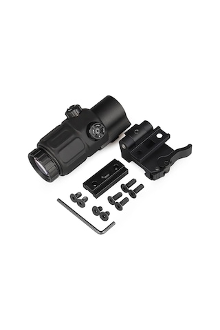 Magnifier 5x Yakınlaştırmalı Dürbün 22mm Ray Uyumlu, Katlanır Yaylı Ayaklı E58c4 Diğer