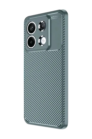 Jenerik Xiaomi Redmi Note 13 Pro 4g Kılıf Auto Focus Karbon Kapak - Gri