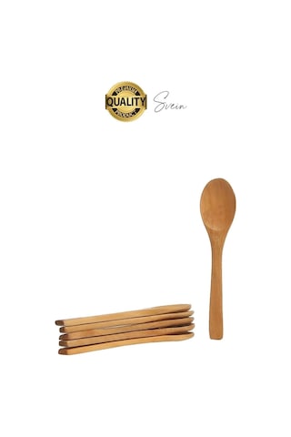 6'lı Mini Bambu Mama Ve Baharat Kaşığı Seti Ahşap Çevre Dostu Mutfakta Reçel Bal Dondurma Çorba Çok Renkli