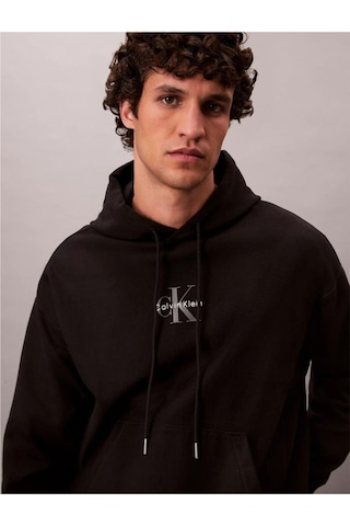 Calvin Klein Ck Lv04rc281g Premıum Terry Mıcro Monologo Hoo Erkek Sweatshırts-11156 Bordo
