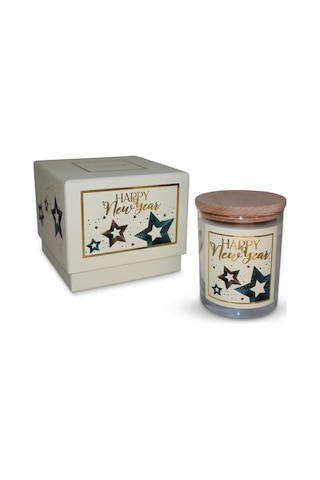 Charm Lab Candle Yılbaşı Hediyesi, Ahşap Ve Baharatlı Sandal Kokulu, Doğal Bio Balmum, 135 G Kokulu Mum, 40 Saat Yanma Süresi, Lüks Kutulu, Kadın Ve Erkek İçin Şık Yılbaşı Hediyesi 50 x 22