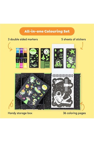 Tiger Tribe Neon Boyama Seti/outer Space - Neon Colouring Set