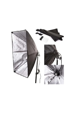 DP 50 x 70 CM Softbox 2'li Taşıma Çantalı Sürekli Işık Seti