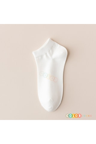 8 Çift Beyaz Extra Comfort Kadın Patik Çorap Seti Beyaz