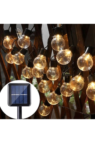Solar 10Led Ampül 8 Mod 3.5Mt Güneş Enerjili Dış Bahçe Aydınlatma