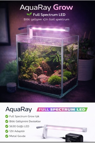 Aquaray Full Spectrum Led Akvaryum Aydınlatma 15cm