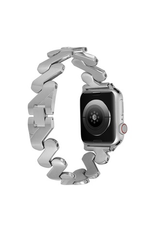 Watch 44mm Kordon Uyumlu Krd-80 Metal Strap Kayış İktk- Siyah