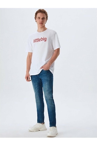 Little Big Ltb Nonama Erkek T-shirt Beyaz