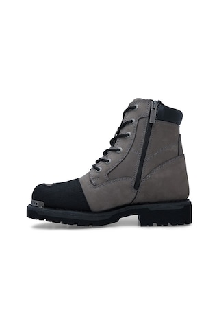 Harley Davidson Erkek Bot 025M100600 Gri Nubuk