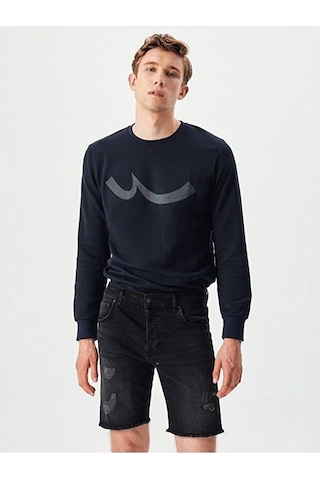 Little Big Danısay Logo Baskılı Sweatshirt Lacivert