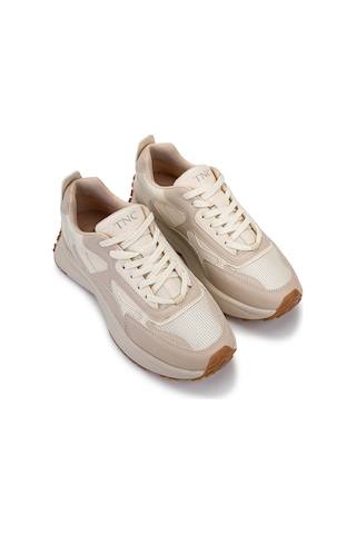 Tamer Tanca Kadın Suni Deri/tekstil Bej Sneakers & Spor Ayakkabı 936 83144 Bn Ayk Y26 Bej
