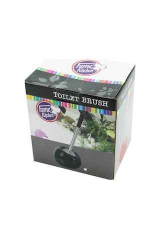 Fame Kitchen Porselen Hazneli Klozet Fırçası - Kırmızı