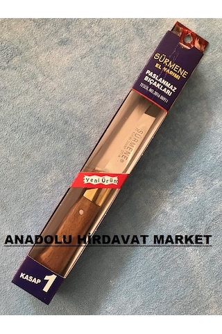 SÜRMENE BIÇAK DÖVME ÇELİK KASAP BIÇAGI KURBAN BIÇAK GOLD Siyah