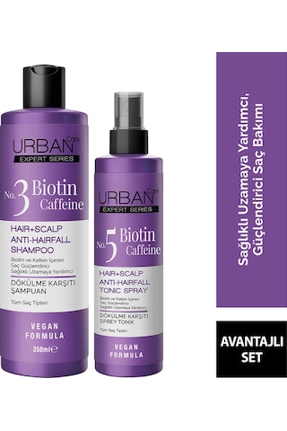 Urban Care Expert Biotin & Kafein Dökülme Karşıtı Şampuan 350 ML + Sprey Tonik 200 ML