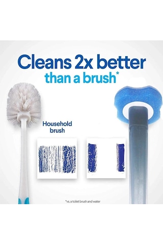 Yeşil Wıkhostar Tek Kullanımlık Temizleme Tuvalet Fırçası Uzun Saplı Ölü Açı Temizleme Fırçası Yedek Fırça Kafası Temizleme Aracı