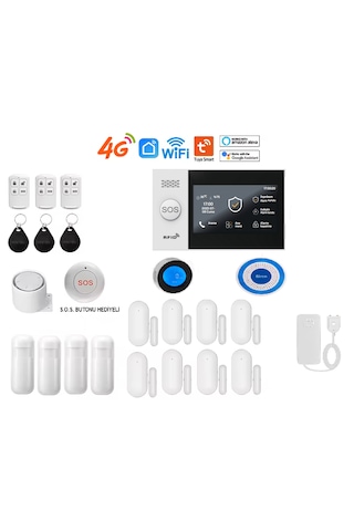 Obiem Pgst Obiem Akıllı Ev Güvenlik Alarm Sistemleri Kolay Kurulum Sim /google Asistan/amazon Alexa/tuya Smart