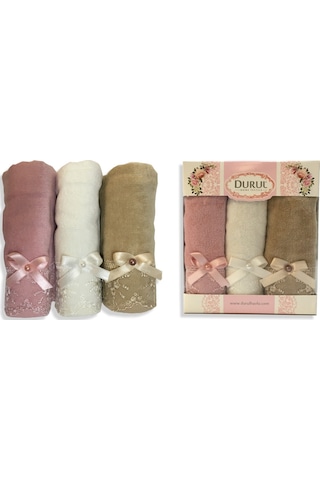 Durul Kadife Gipürlü Mutfak Havlusu 3 Lü Kutu X 2 Adet
