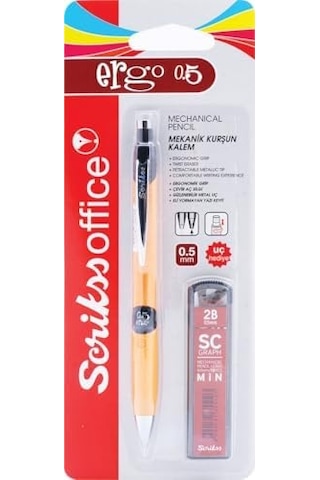 Office, Scrikss Ergo Versatil 0.5 Mm Sarı & Min Uç 2&apos Li Set, T00sccc5erg09a, Sarı, 0.5 Mm -