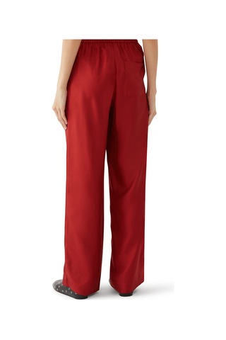 Loulou Studio Geniş Paça Pantolon Kırmızı
